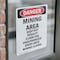 Signmission Portrait Mining Area Keep Out Danger Sign, Vinyl Decal, 7in W x 10in L, 2PK OS-2PACK-DS-D-710-V-1888 - alternate 4